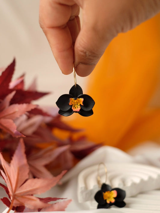 Volcanic Bloom Hoops