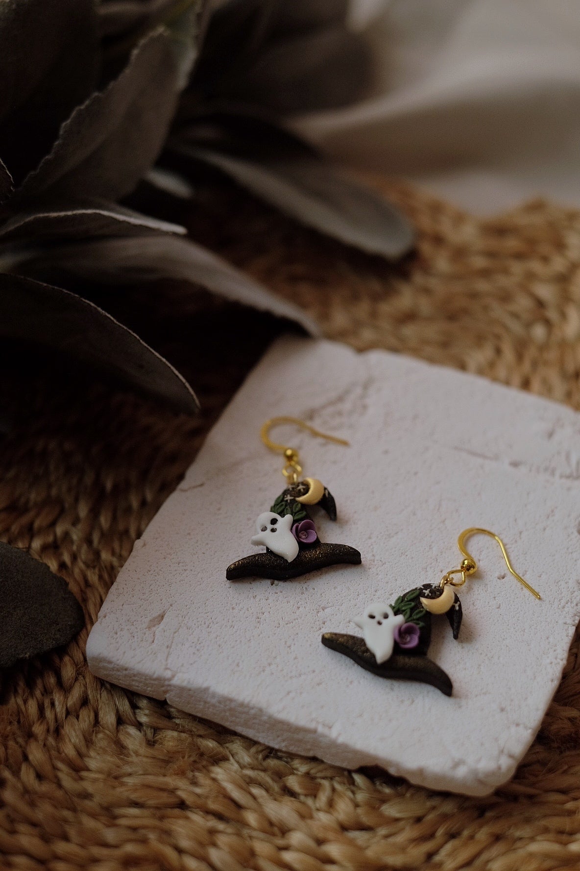 Witchy Hat Earrings (Halloween)
