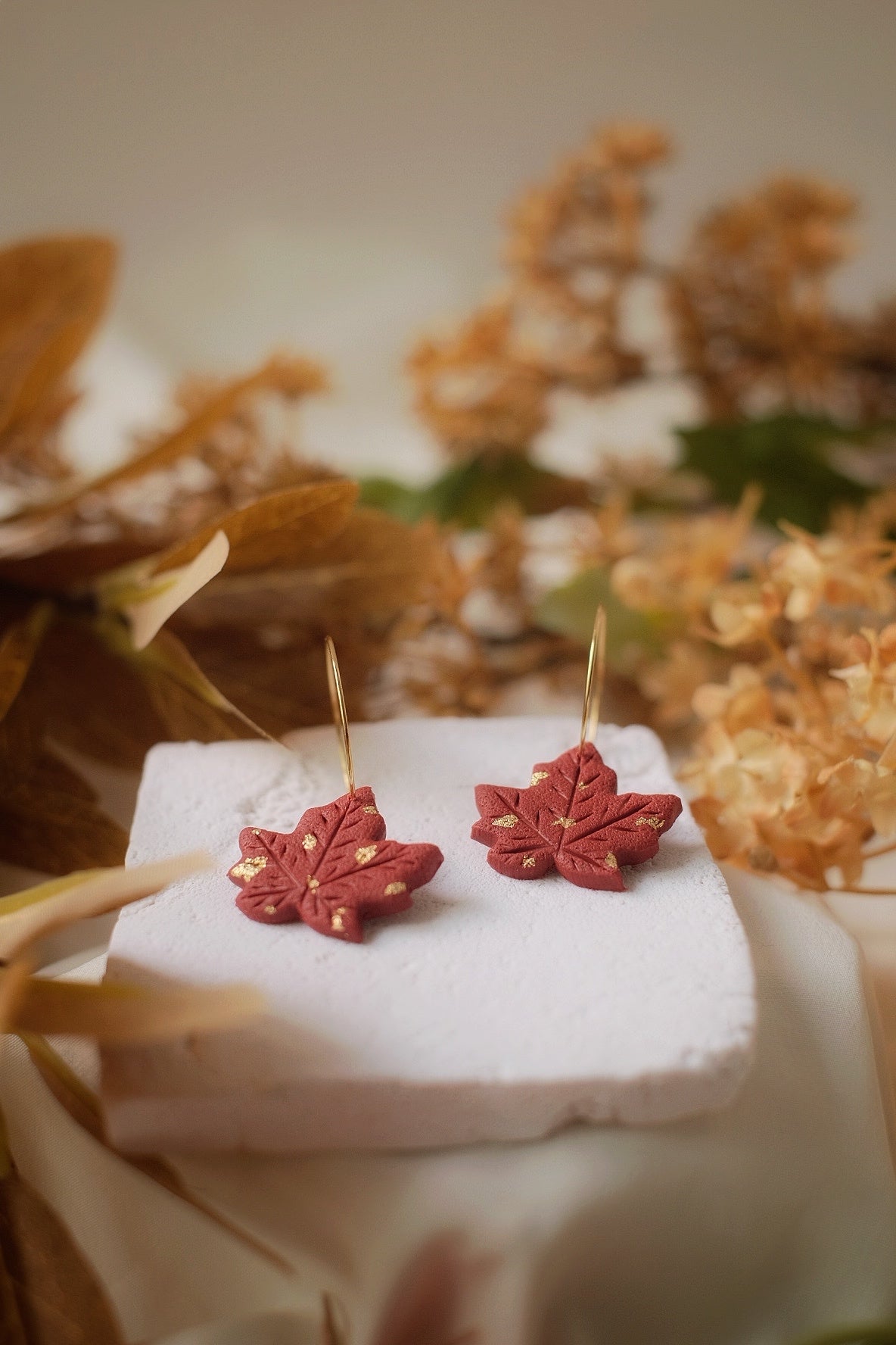 Hues of Autumn - Crimson Red