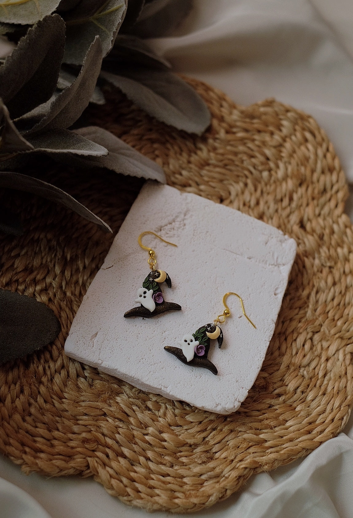 Witchy Hat Earrings (Halloween)