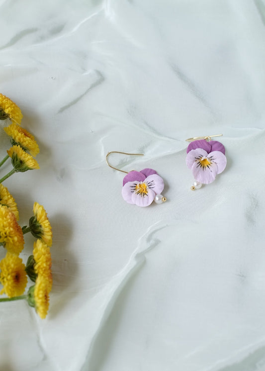Pansy Earrings