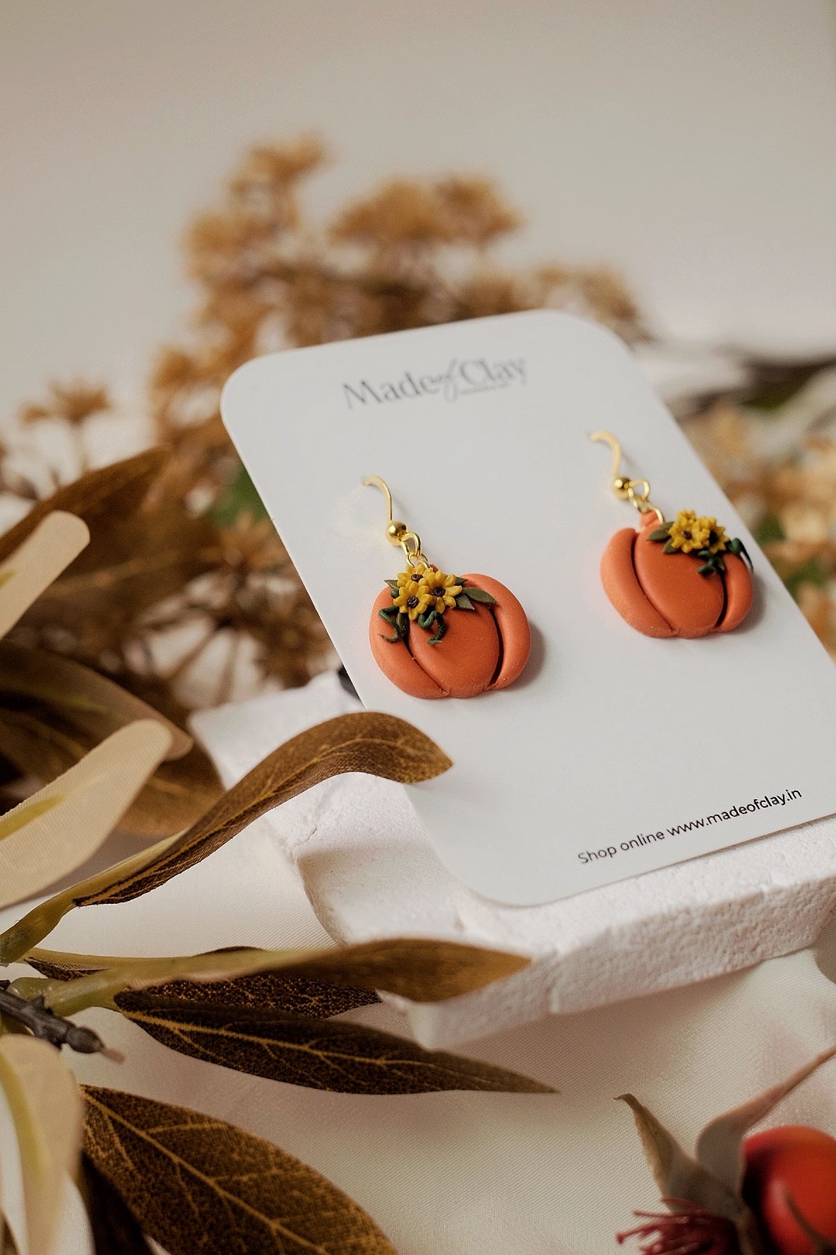 Sunlit Harvest Blooms Earrings