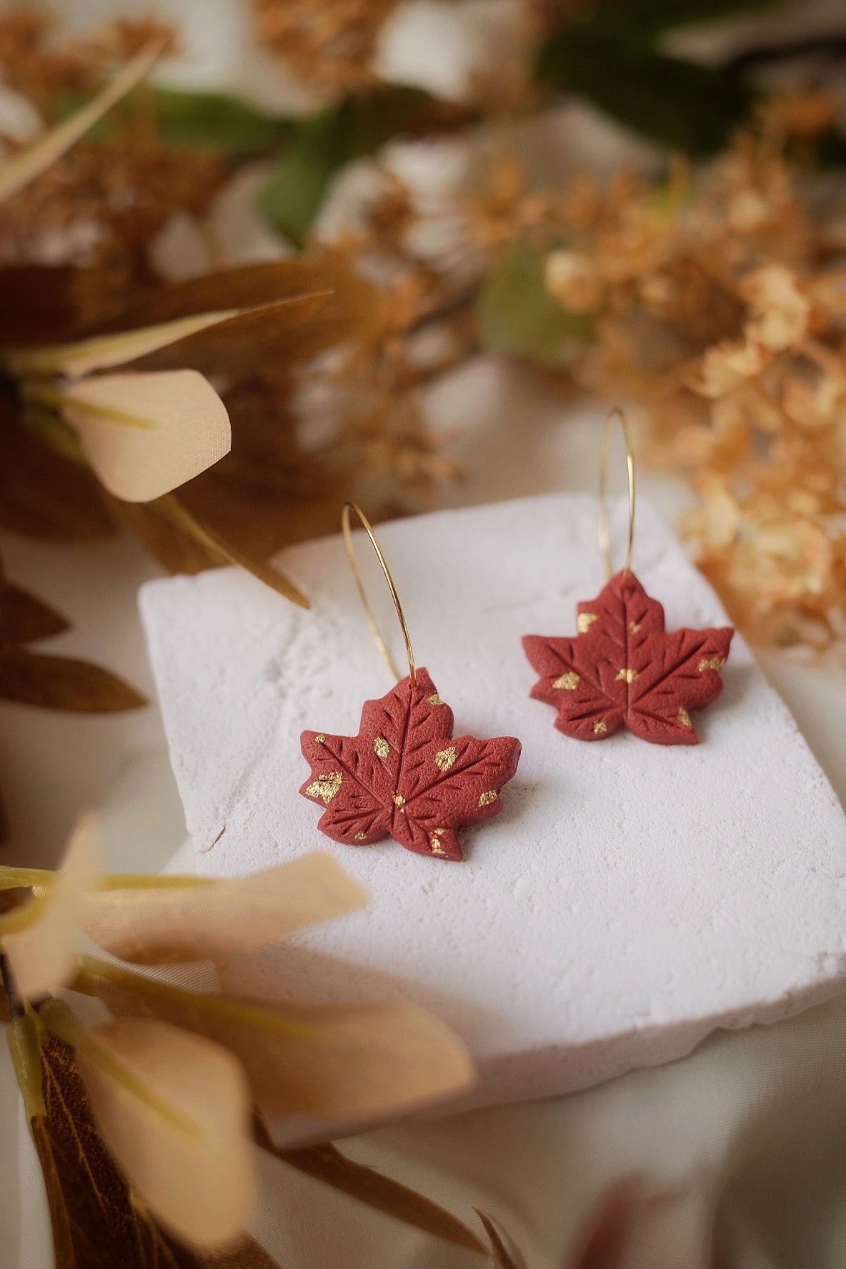 Hues of Autumn - Crimson Red