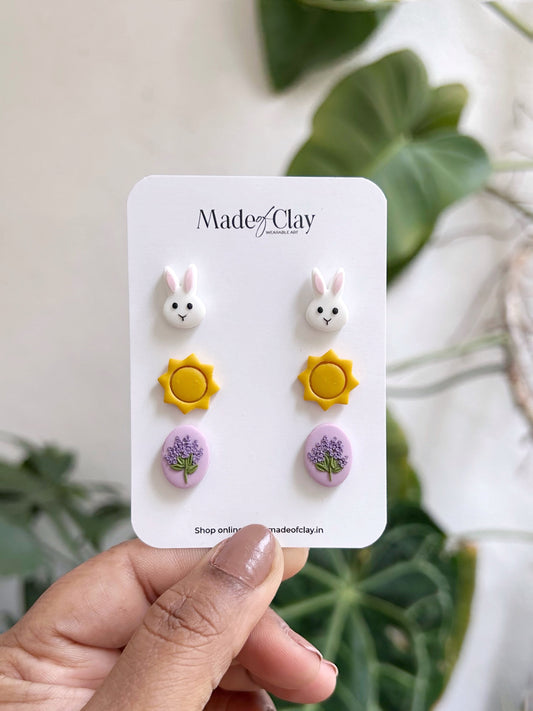 Swing Into Spring (Rabbit, sun, Lavender)