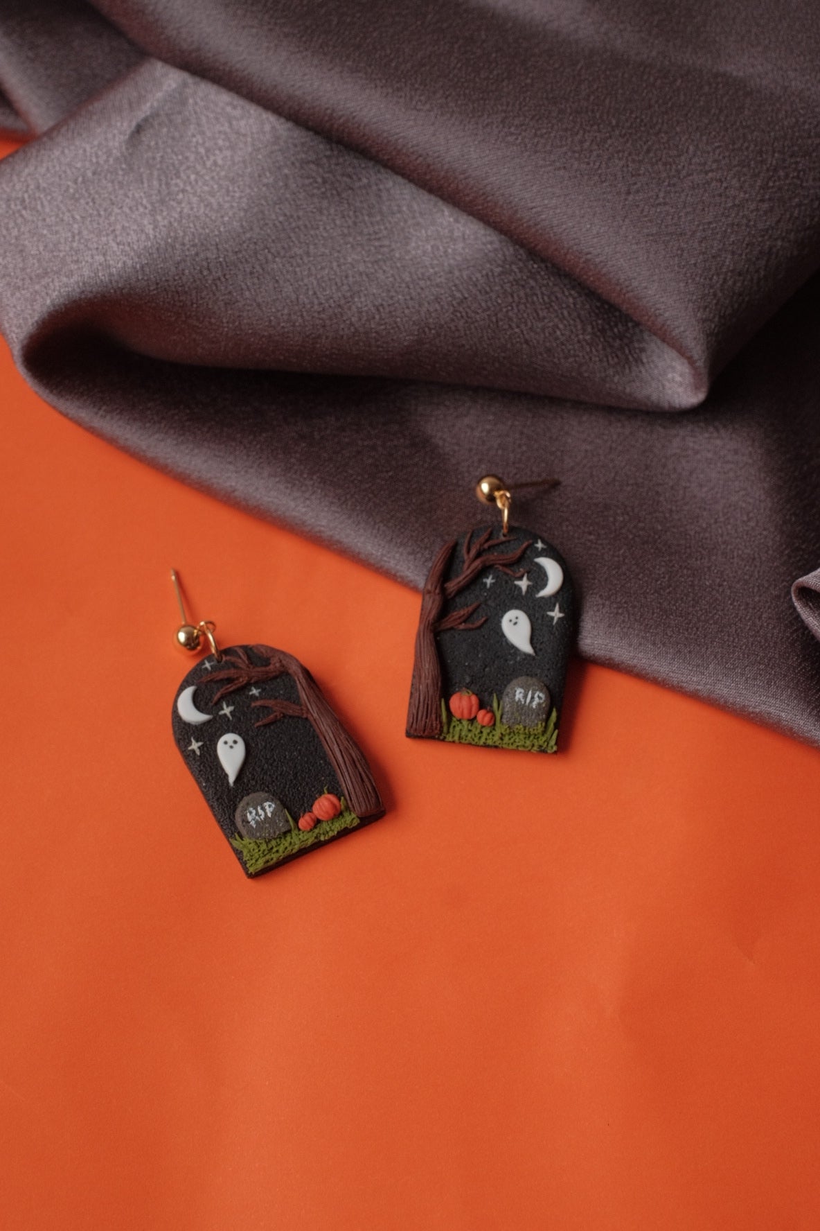 Cute Graveyard Earrings