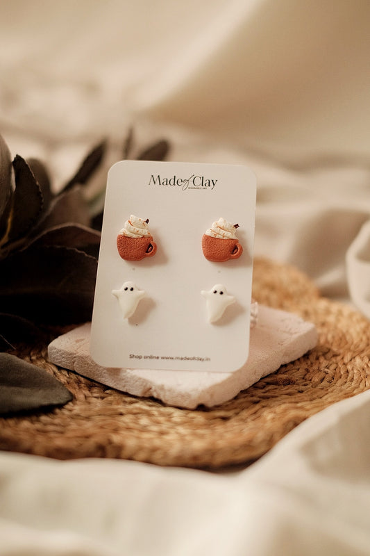 Latte Haunts Studs