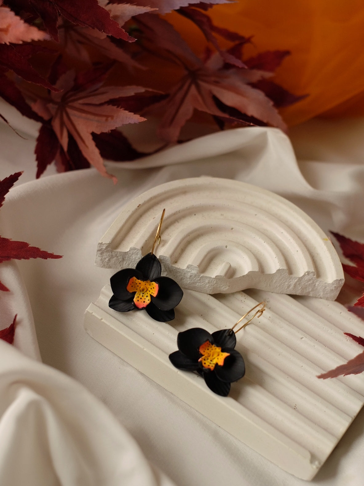 Volcanic Bloom Hoops