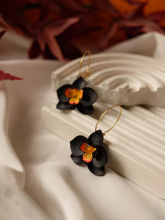 Volcanic Bloom Hoops