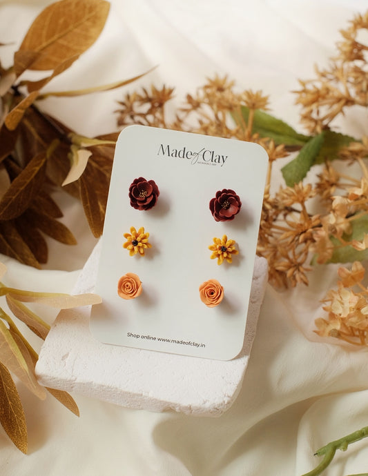 Autumn Blooms Mini Studs