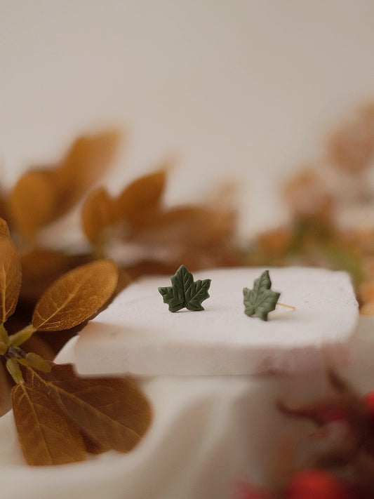 Sage Maple Studs