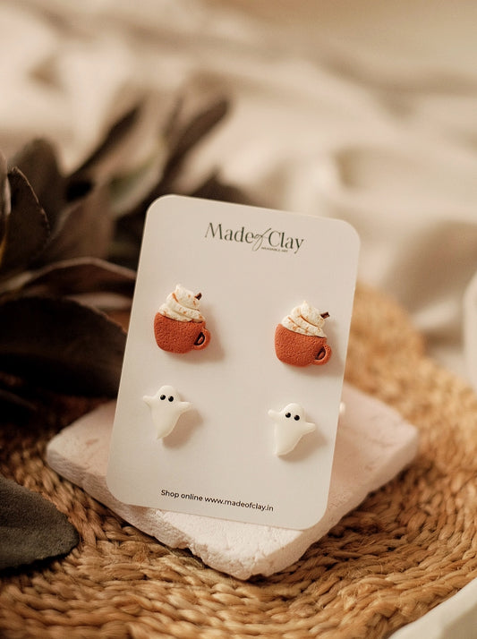 Latte Haunts Studs