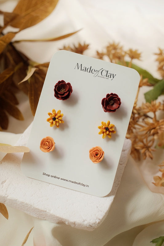 Autumn Blooms Mini Studs