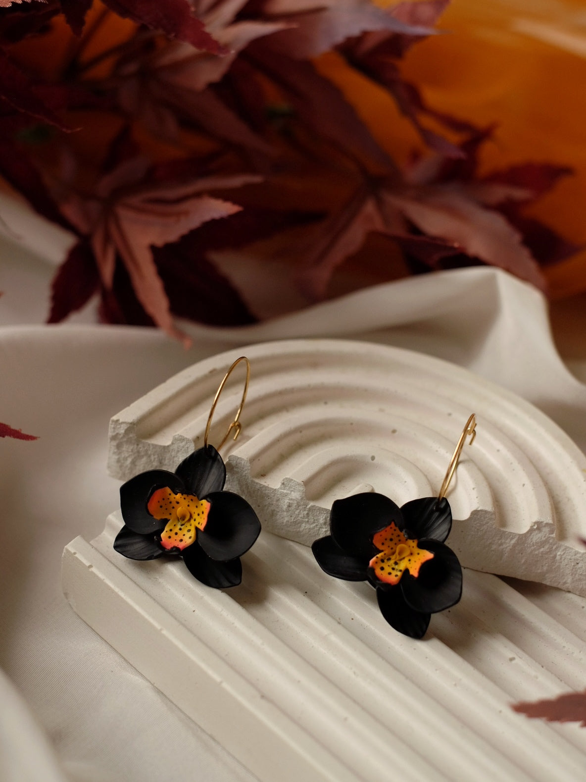 Volcanic Bloom Hoops