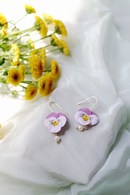 Pansy Earrings