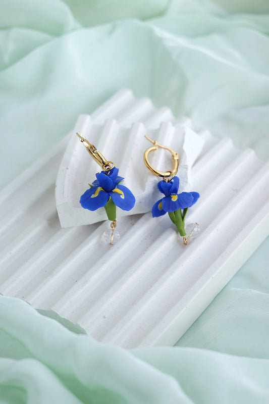 Iris Bloom Hoops