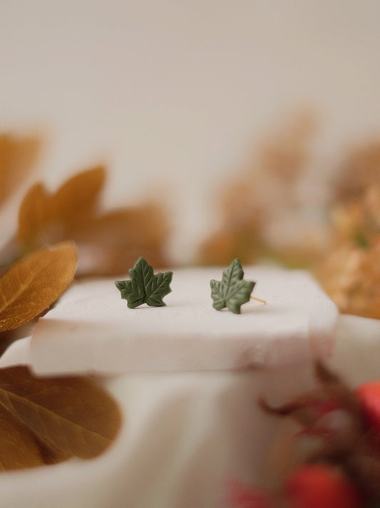 Sage Maple Studs