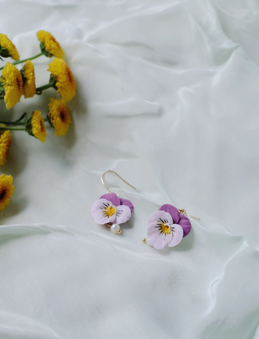 Pansy Earrings