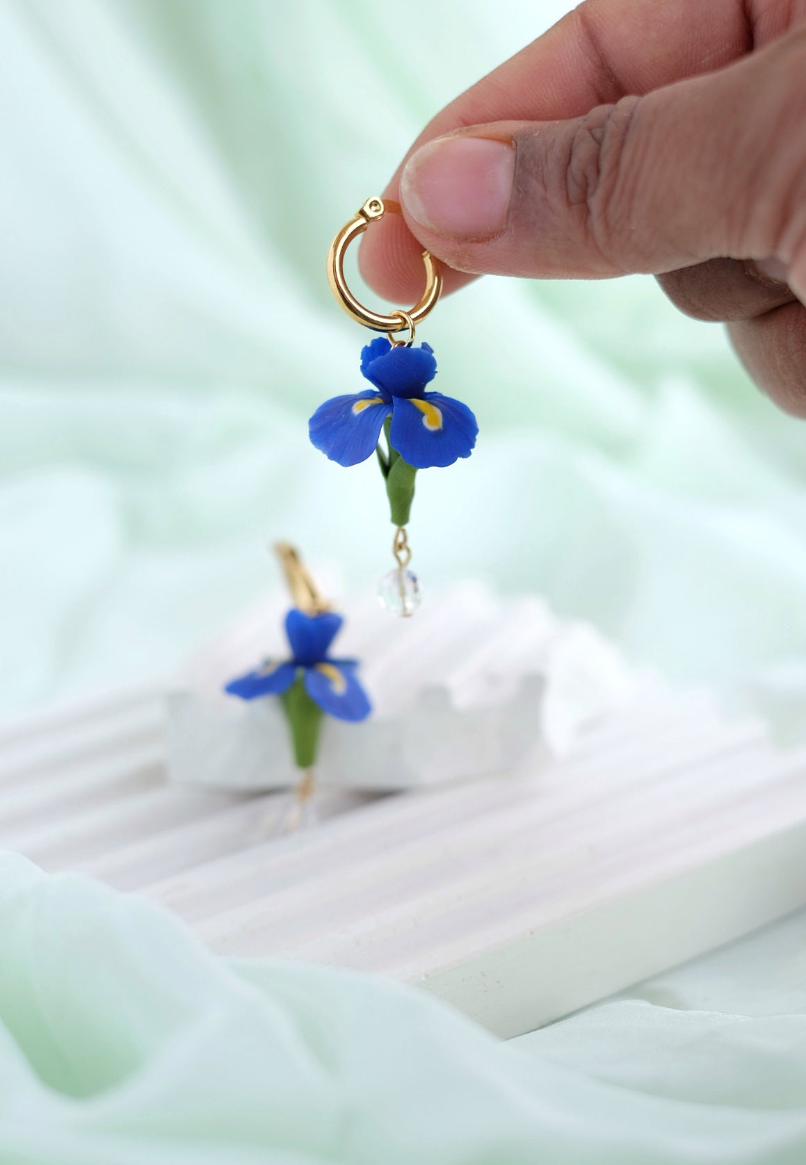 Iris Bloom Hoops