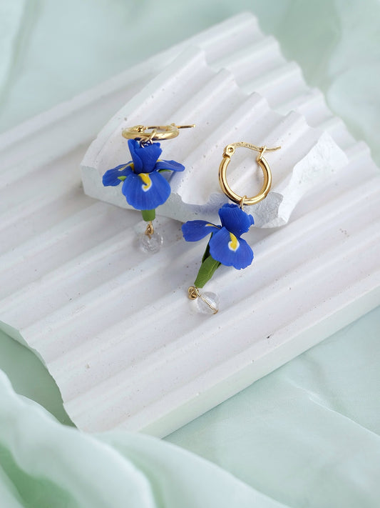 Iris Bloom Hoops
