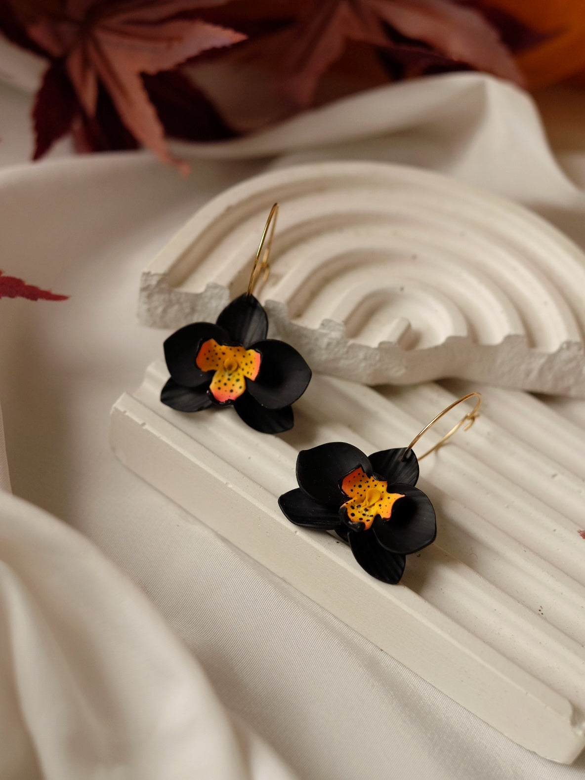 Volcanic Bloom Hoops