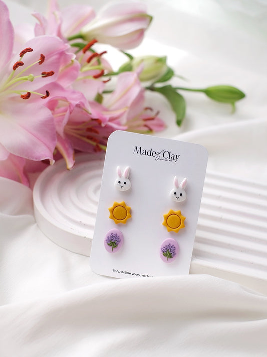 Swing Into Spring (Rabbit, sun, Lavender)