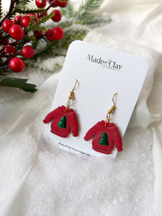 Red Sweater - Christmas Tree